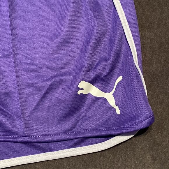 Girls Puma Speed Shorts Purple & White Dry Cell Technology Size Youth XL NWT - Picture 2 of 10